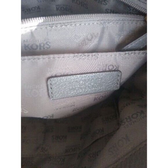 Michael KorsBig Valley Tote Pebbled Leather Slouch Moto Boho Studded Convertible - Picture 11 of 13